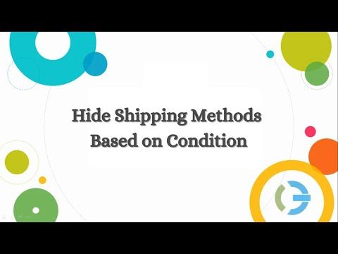 Hide Shipping Methods Based on Conditions for WooCommerce