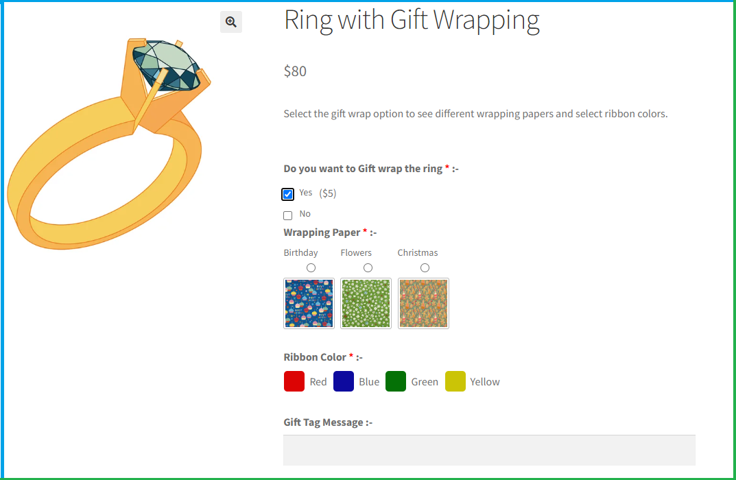 Custom Product Addons for WooCommerce