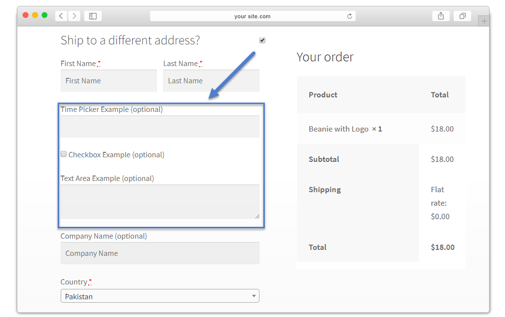 Custom Checkout Fields Manager for WooCommerce