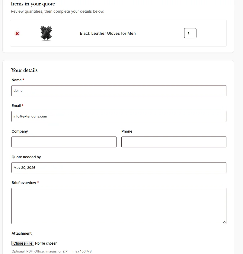 Request a Quote Plugin for WooCommerce
