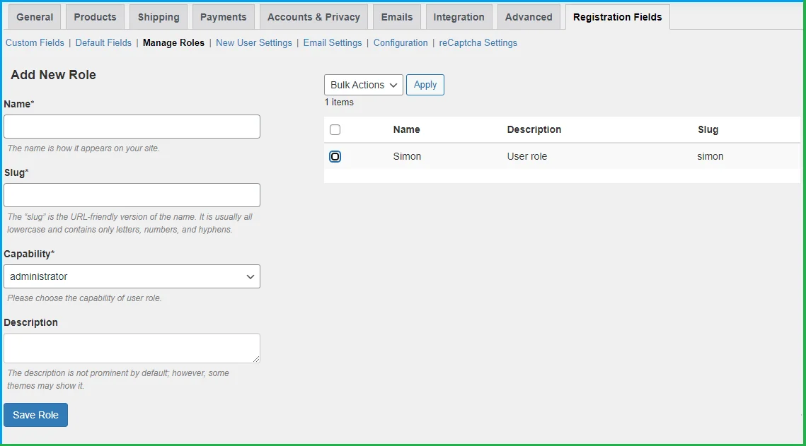 Registration Fields Plugin for WooCommerce