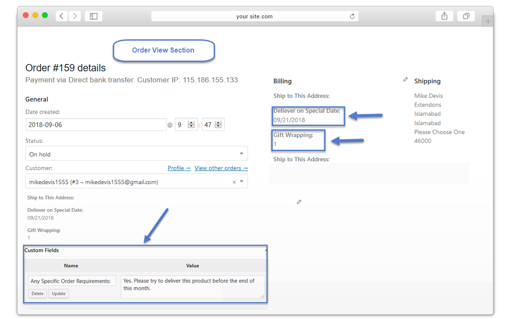 Custom Checkout Fields Manager for WooCommerce