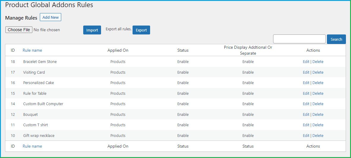 Custom Product Addons for WooCommerce
