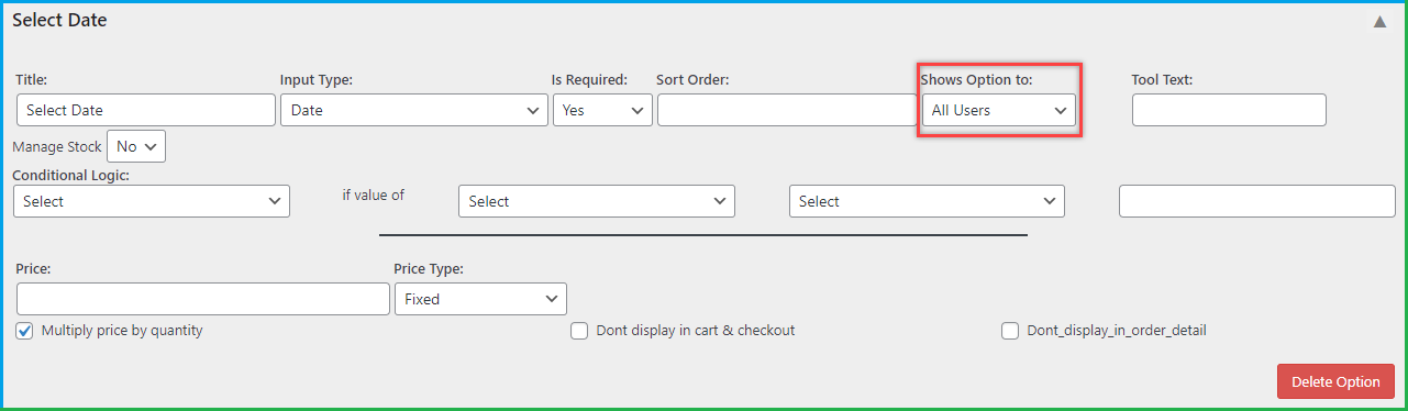 Custom Product Addons for WooCommerce
