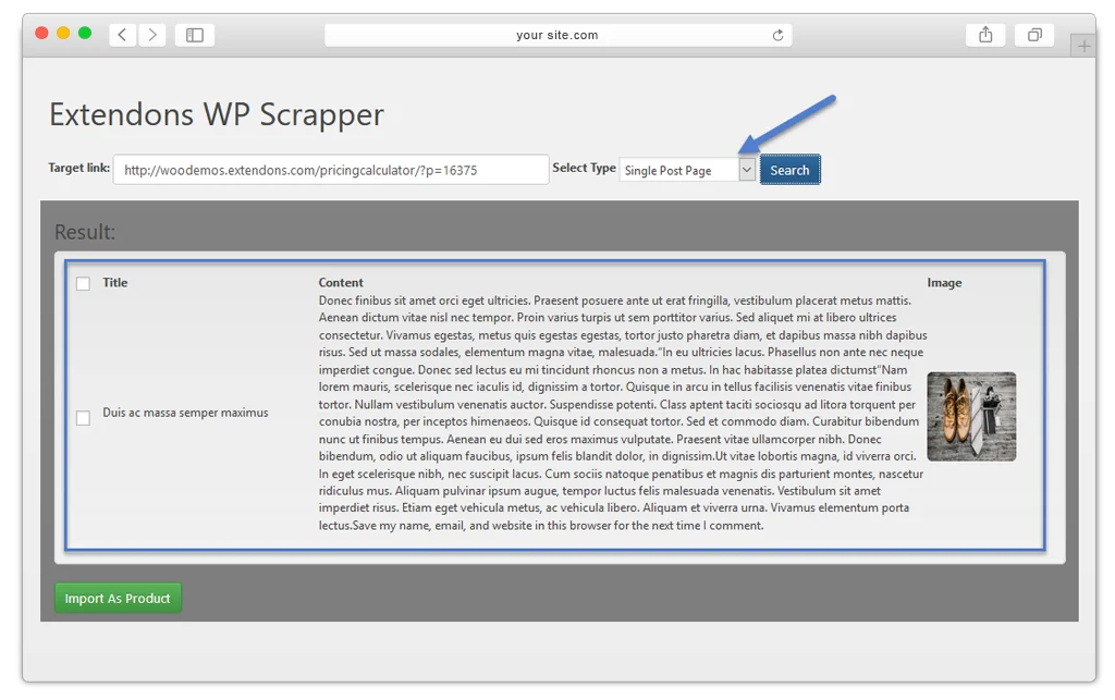 Scrapper Plugin for WooCommerce & WordPress
