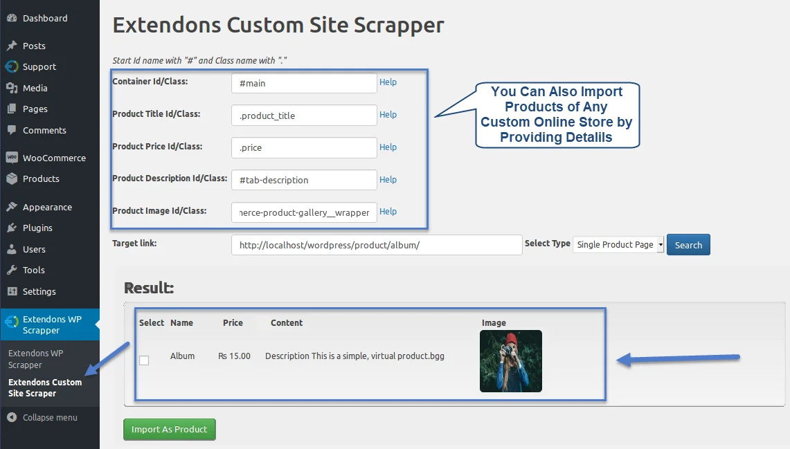 Scrapper Plugin for WooCommerce & WordPress