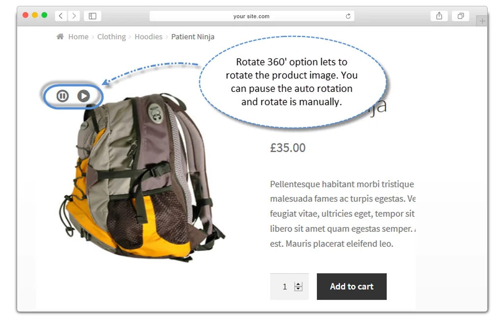 360º Image Plugin for WooCommerce