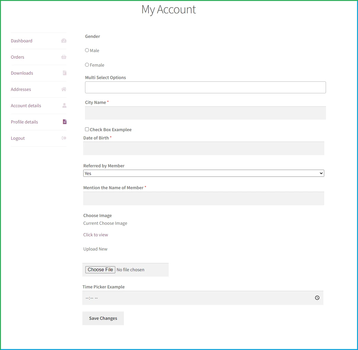 Registration Fields Plugin for WooCommerce
